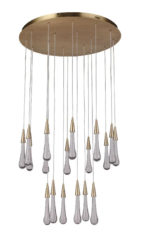 Chandeliers with Pendant Lights for a Stylish LookChandeliers with Pendant Lights for a Stylish LookMariana Teardrop 471842 Chandelier Light - Aged Brass