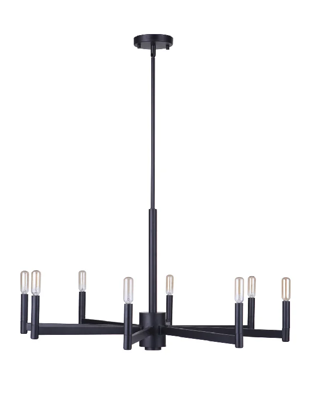 Industrial Iron Chandeliers for Loft - Inspired SpacesIndustrial Iron Chandeliers for Loft - Inspired SpacesMariana 710808 Chandelier Light - Matte Black