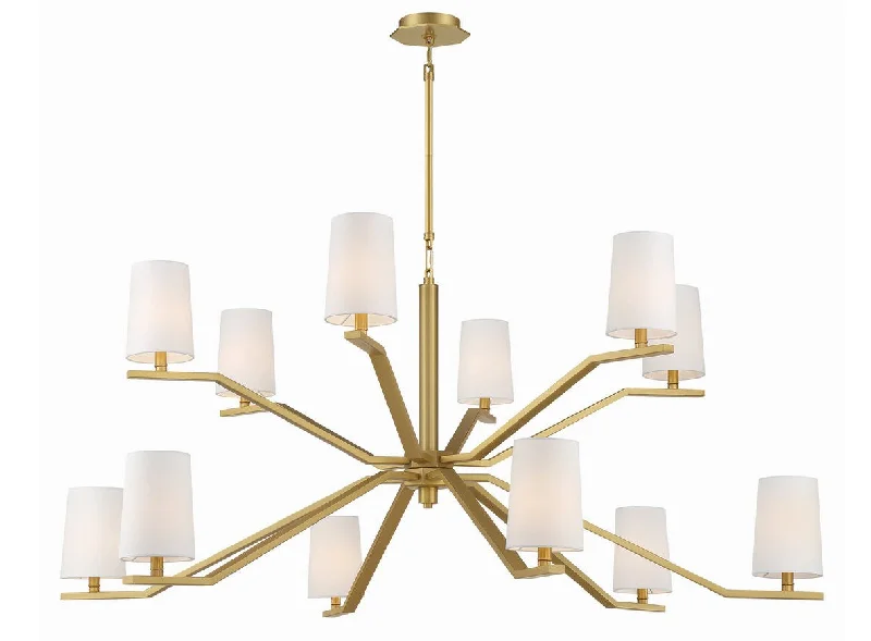 Art Deco Chandeliers for a Retro - Glam LookArt Deco Chandeliers for a Retro - Glam LookMariana Inca 781242 Chandelier Light - Aged Brass