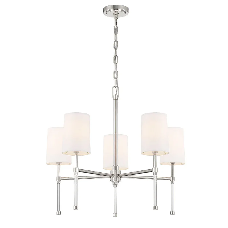Chandeliers with Candle - Style Bulbs for a Classic AestheticChandeliers with Candle - Style Bulbs for a Classic AestheticMariana Elaine 790525 Chandelier Light - Polished Nickel