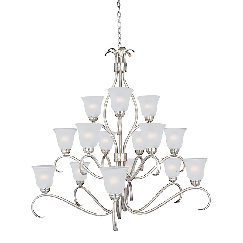 Chandeliers with Frosted Glass for a Softer Light DiffusionChandeliers with Frosted Glass for a Softer Light DiffusionMaxim 10129 Basix 15-lt 42" Chandelier