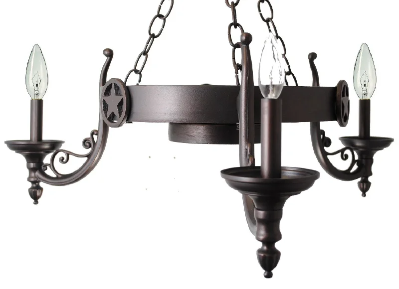 Chandeliers with Metal Frames in Silver FinishChandeliers with Metal Frames in Silver FinishMelissa Lone Star Series 3R-LS-17A Chandelier Light -