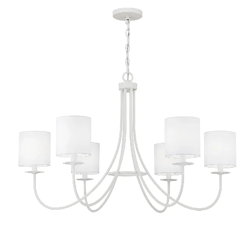 Minimalist Chandeliers for Sleek and Simple InteriorsMinimalist Chandeliers for Sleek and Simple InteriorsMeridian M100117BQW Chandelier Light - Bisque White