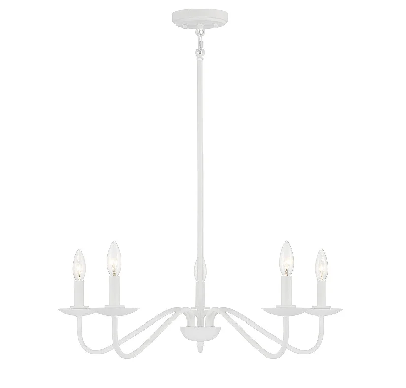 Modern Crystal Chandeliers for Contemporary HomesModern Crystal Chandeliers for Contemporary HomesMeridian M100120BQW Chandelier Light - Bisque White