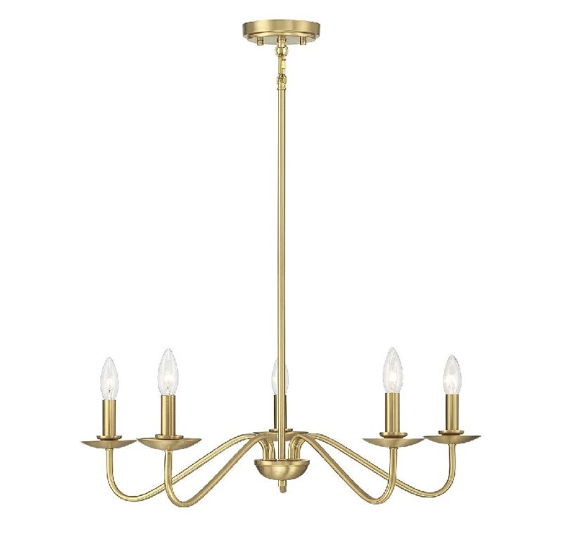 Chandeliers for High Ceilings to Fill Vertical SpaceChandeliers for High Ceilings to Fill Vertical SpaceMeridian M100120NB Chandelier Light - Natural Brass