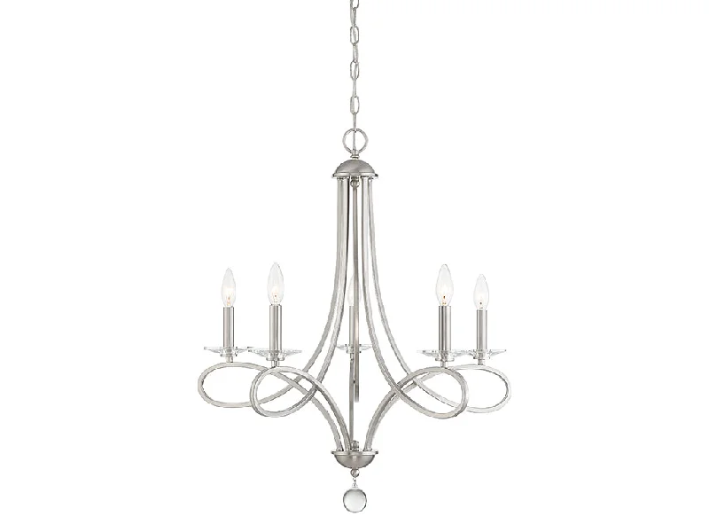 Modern Crystal Chandeliers for Contemporary HomesModern Crystal Chandeliers for Contemporary HomesMeridian Mchan M10028BN Chandelier Light - Brushed Nickel
