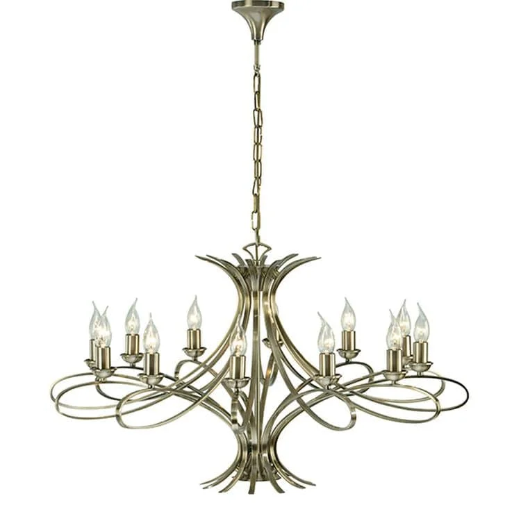Chandeliers with Dimmable Lights for Ambiance ControlChandeliers with Dimmable Lights for Ambiance ControlPenn Brushed Brass 12-Light Pendant Ceiling Light