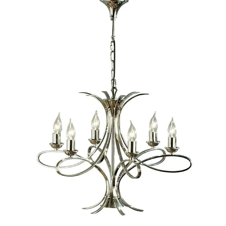 Chandeliers with Metal Frames in Bronze FinishChandeliers with Metal Frames in Bronze FinishPenn Nickel 6-Light Pendant Ceiling Light
