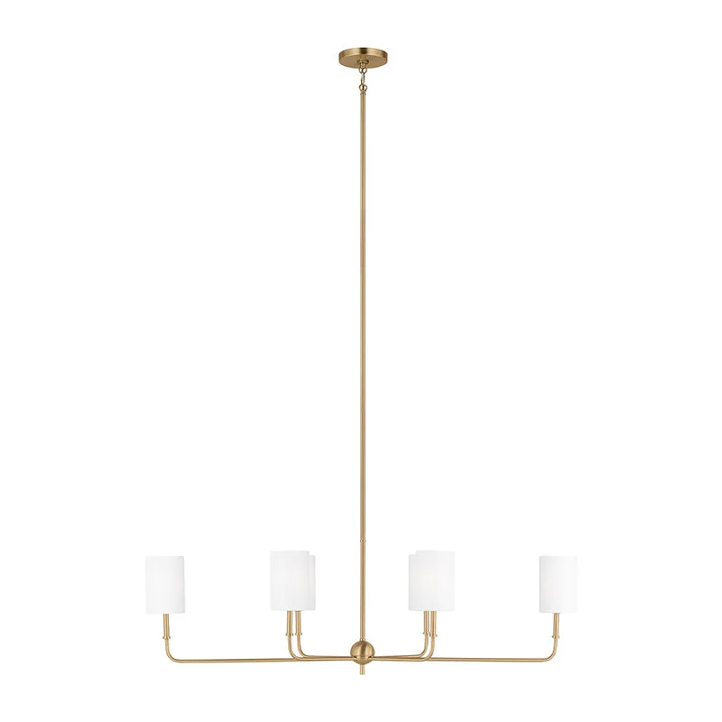 Chandeliers with Candle - Style Bulbs for a Classic AestheticChandeliers with Candle - Style Bulbs for a Classic AestheticSea Gull 3609306 Foxdale 6-lt 44" Linear Chandelier