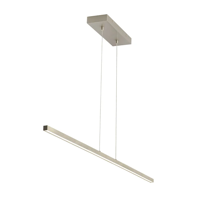 Chandeliers with Metal Frames in Silver FinishChandeliers with Metal Frames in Silver FinishTech 700LSESN1 Essence 1-lt 50" LED Linear Suspension Chandeliers with Metal Frames in Silver FinishChandeliers with Metal Frames in Silver FinishTech 700LSESN1 Essence 1-lt 50" LED Linear Suspension