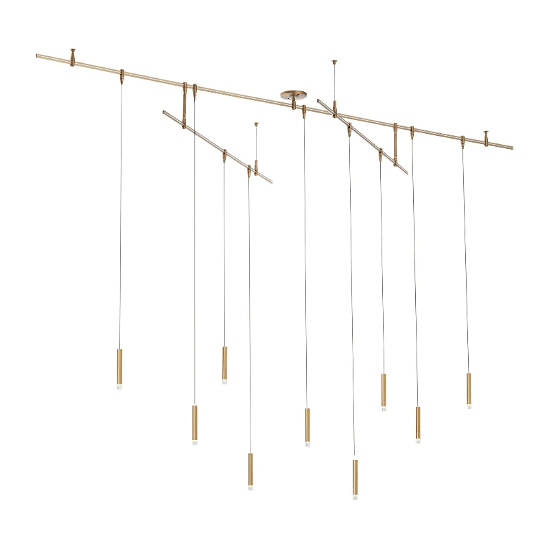 Chandeliers with Clear Crystal for a Sparkling EffectChandeliers with Clear Crystal for a Sparkling EffectTech 700MXY9 Moxy 9-lt 96" LED Chandelier with Remote Canopy