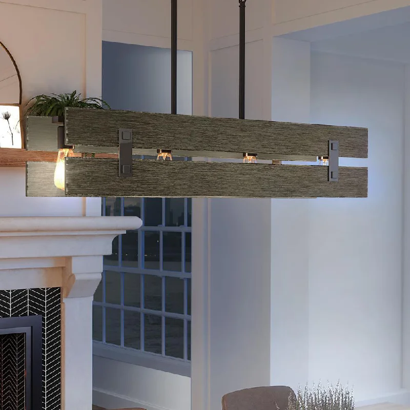 Chandeliers with Pendant Lights for a Stylish LookChandeliers with Pendant Lights for a Stylish LookUHP3361 Modern Farmhouse Chandelier, 7.875"H x 36"W, Midnight Black Finish, Southfield Collection