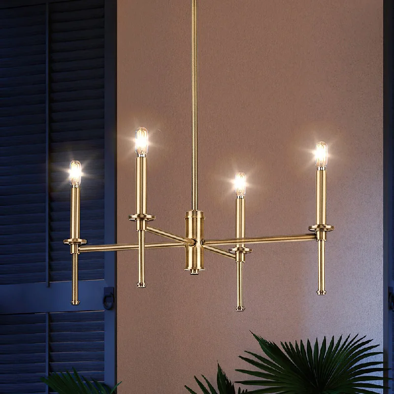 Chandeliers with Murano Glass for a High - End Artistic TouchChandeliers with Murano Glass for a High - End Artistic TouchUHP4240 Contemporary Chandelier 10.375''H x 22.875''W, Olde Brass Finish, Parkes Collection