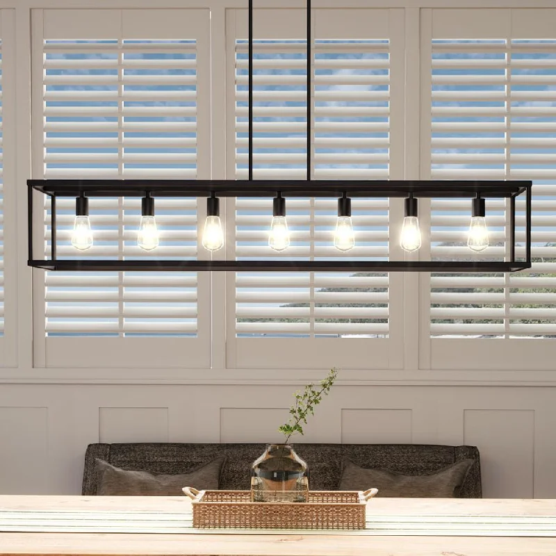 LED Chandeliers for Energy - Efficient LightingLED Chandeliers for Energy - Efficient LightingUQL3231 Scandinavian Chandelier, 9.75"H x 52"W, Estate Bronze Finish, Arvada Collection