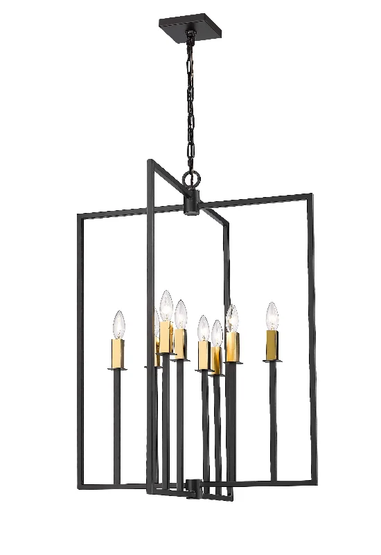 Chandeliers with Metal Frames in Bronze FinishChandeliers with Metal Frames in Bronze FinishUWLH106HBKMG