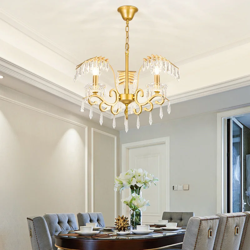 Ceiling - Mounted Chandeliers for Standard CeilingsCeiling - Mounted Chandeliers for Standard CeilingsVintage Style Branch Chandelier with Metal & Crystal Lights, Leaf Design in Gold Ceiling - Mounted Chandeliers for Standard CeilingsCeiling - Mounted Chandeliers for Standard CeilingsVintage Style Branch Chandelier with Metal & Crystal Lights, Leaf Design in Gold