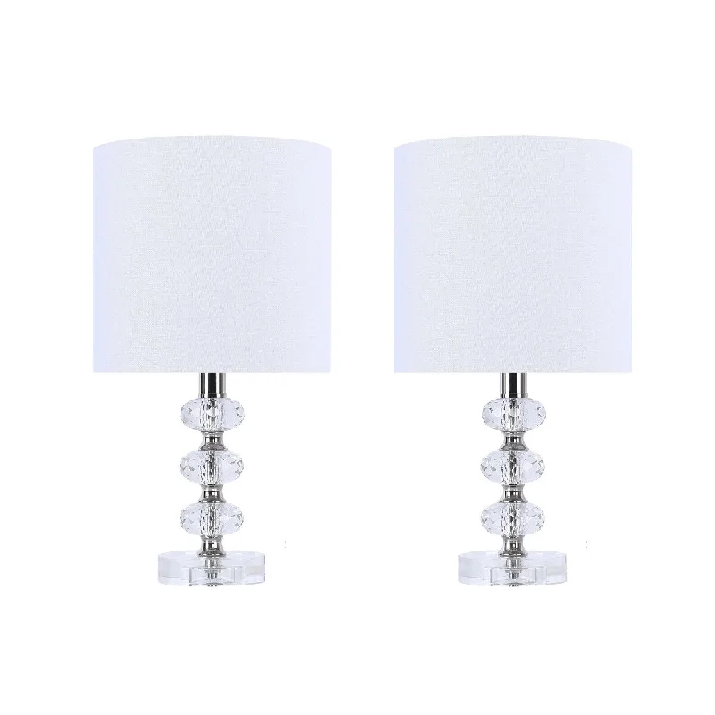 modern minimalist table lamps for contemporary living roomsmodern minimalist table lamps for contemporary living rooms16" Genuine Crystal & Polished Nickel Accent Lamp w/ White Linen Shade - 15.75