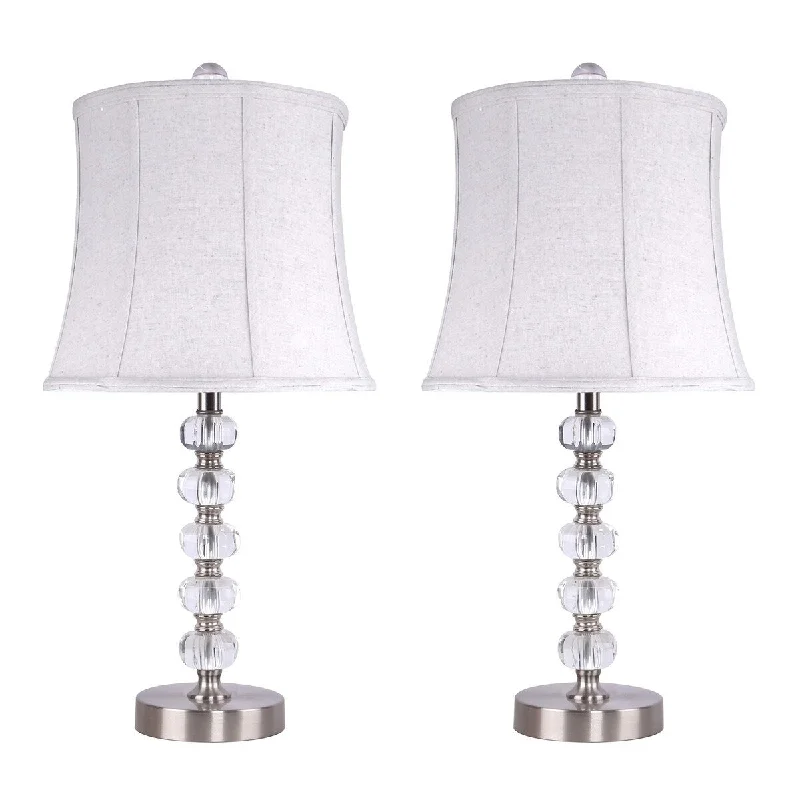Brushed Nickel / Softback Natural Linen
