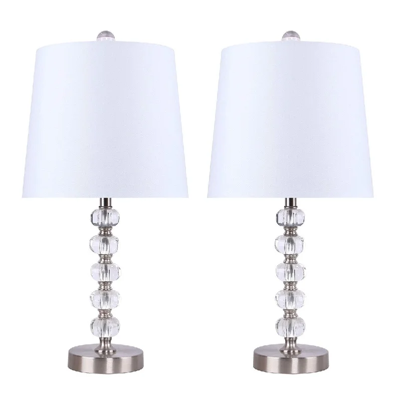 Brushed Nickel / White Linen