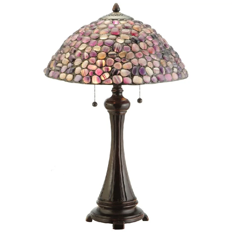 leather table lamps with a distressed texture for a rugged charmleather table lamps with a distressed texture for a rugged charm25-inch Jasper Purple Table Lamp - 25