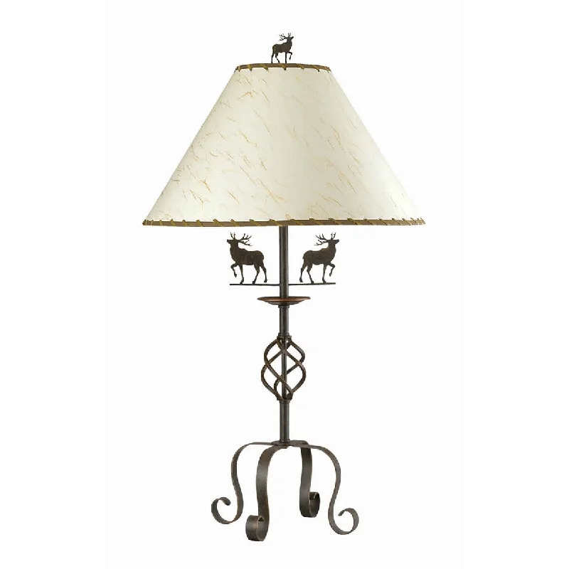 bohemian table lamps with colorful patterns for eclectic bedroomsbohemian table lamps with colorful patterns for eclectic bedrooms3 Way Metal Body Table Lamp with Deer Accents and Scrolled Legs, Bronze