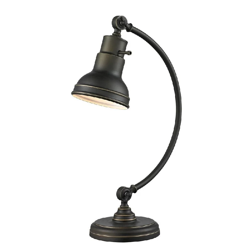 rustic farmhouse table lamps for cozy kitchensrustic farmhouse table lamps for cozy kitchensAvery Home Lighting Ramsay 1-Light Adjustable Bronze Table Lamp
