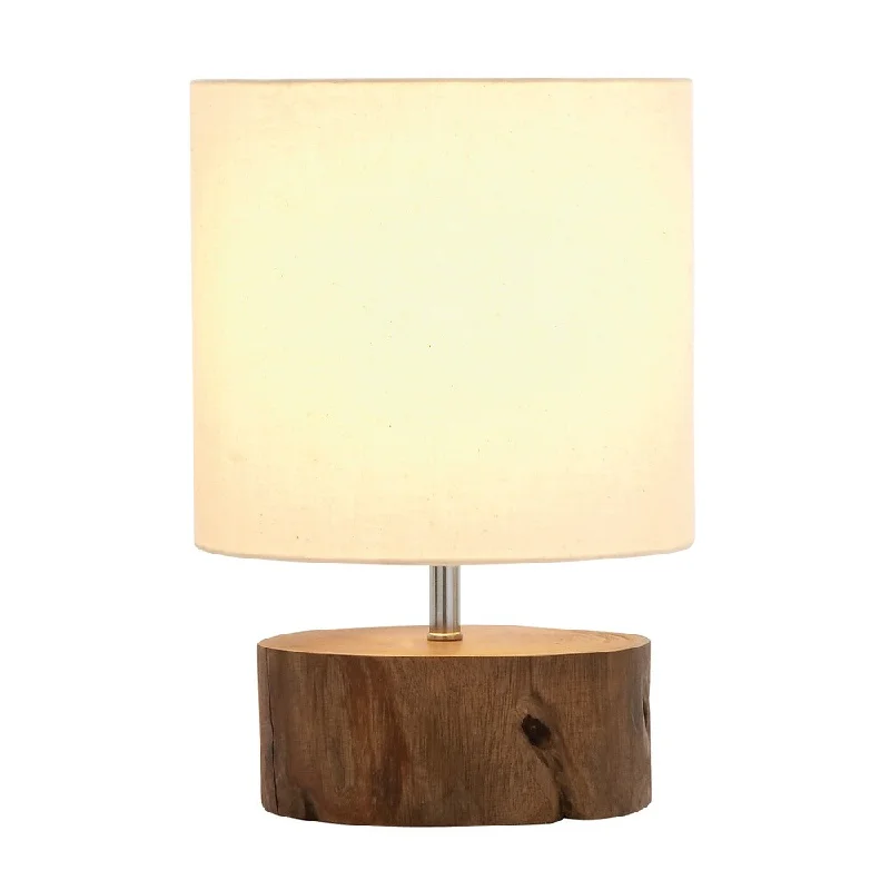 industrial style table lamps with exposed bulbs for loft apartmentsindustrial style table lamps with exposed bulbs for loft apartmentsBenzara Beautiful Wood Mahogany Log Lamp