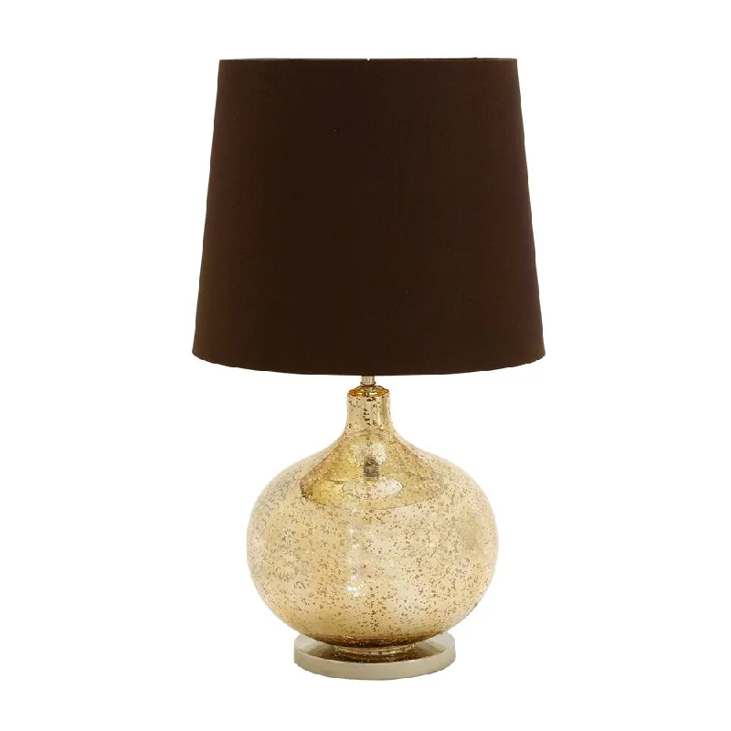 glass table lamps with a frosted surface for soft light diffusionglass table lamps with a frosted surface for soft light diffusionBenzara Brown 16-inch Glass and Metal Table Lamp