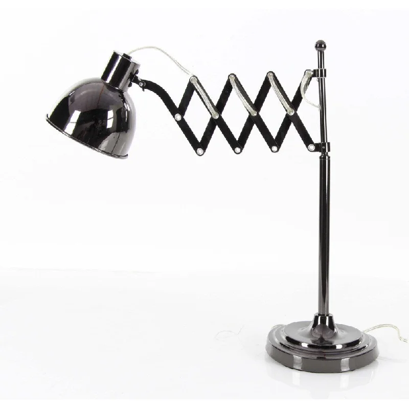 leather table lamps with a distressed texture for a rugged charmleather table lamps with a distressed texture for a rugged charmBenzara Vanessa Silver Iron Table Lamp
