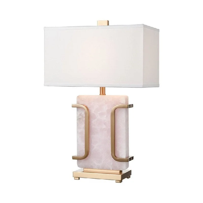 leather table lamps with a distressed texture for a rugged charmleather table lamps with a distressed texture for a rugged charmBuxton Corner - 1 Light Table Lamp Pink/Cafe Bronze/Cafe Bronze Finish with White Linen Shade - Pink/Cafe Bronze/Cafe Bronze