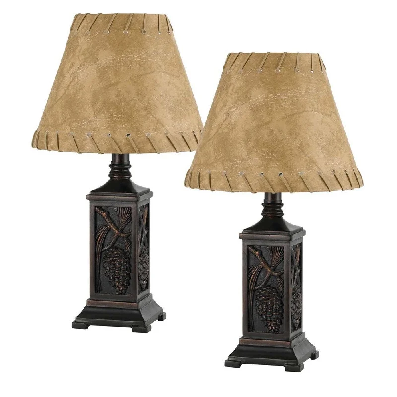 crystal table lamps with dazzling prisms for a glamorous effectcrystal table lamps with dazzling prisms for a glamorous effectCal Lighting Antique Bronze Resin Accent Lamps (Set of 2)