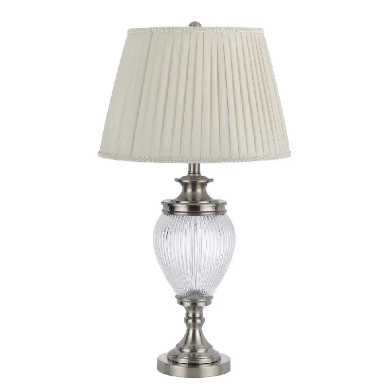 rustic farmhouse table lamps for cozy kitchensrustic farmhouse table lamps for cozy kitchensCal Lighting Bulbous Table lamp with LED Night Light