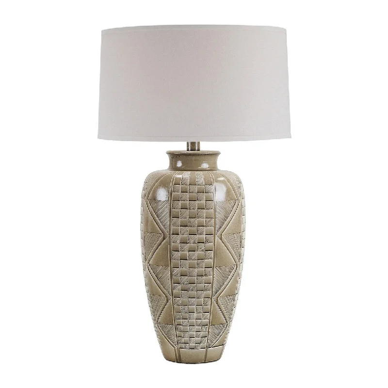 metal table lamps with a matte black finish for a sleek appearancemetal table lamps with a matte black finish for a sleek appearanceCampo 33 Inch Hydrocal Table Lamp, Urn Base, Geometric, Brown and White metal table lamps with a matte black finish for a sleek appearancemetal table lamps with a matte black finish for a sleek appearanceCampo 33 Inch Hydrocal Table Lamp, Urn Base, Geometric, Brown and White