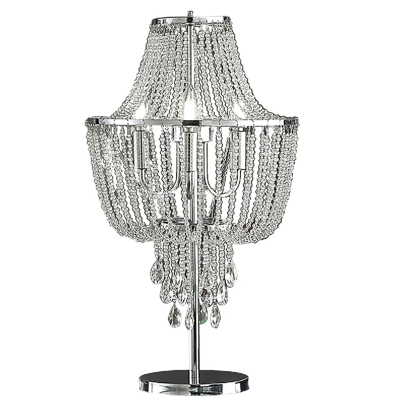 marble table lamps with a luxurious veined pattern for high end decormarble table lamps with a luxurious veined pattern for high end decorCara 27 Inch Table Lamp, Hanging Drop Design, Crystal and Metal, Chrome