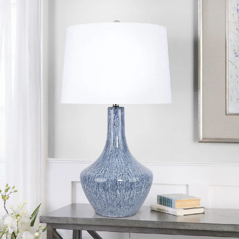 victorian style table lamps with ornate details for traditional homesvictorian style table lamps with ornate details for traditional homesCarson Carrington Saelen 30.5-inch Blue Glass Table Lamp