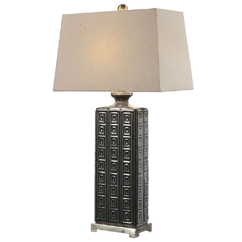 ceramic table lamps with hand painted designs for an artistic touchceramic table lamps with hand painted designs for an artistic touchCasale Aged Gray Lamp