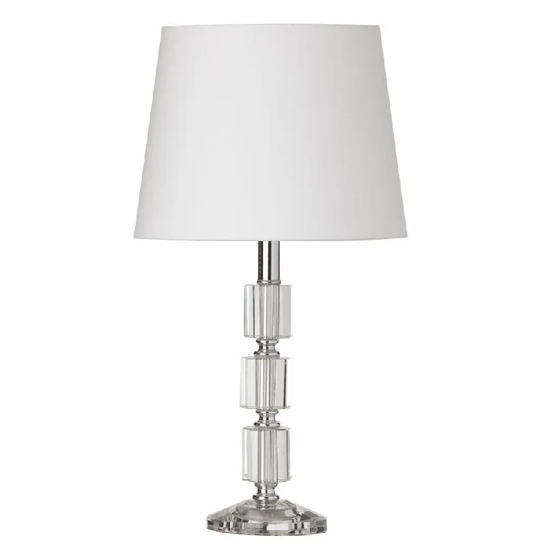 rustic farmhouse table lamps for cozy kitchensrustic farmhouse table lamps for cozy kitchensDainolite 1-light Crystal Table Lamp in Polished Chrome Finish