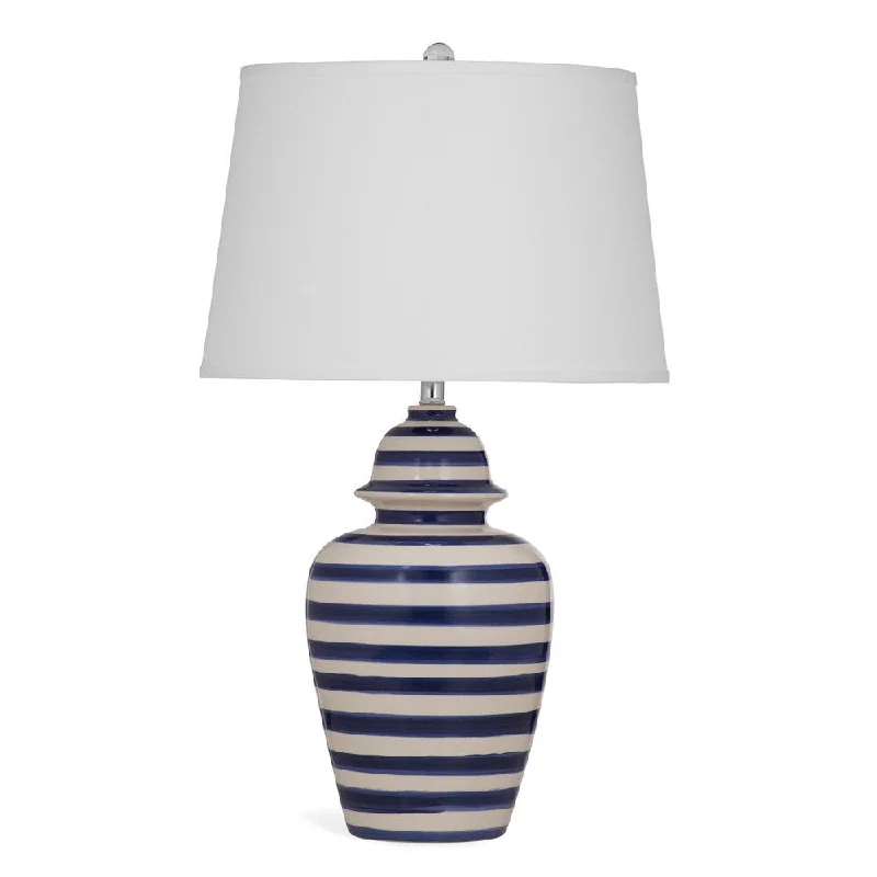 industrial style table lamps with exposed bulbs for loft apartmentsindustrial style table lamps with exposed bulbs for loft apartmentsDavis Blue/ White Striped Ceramic Table Lamp