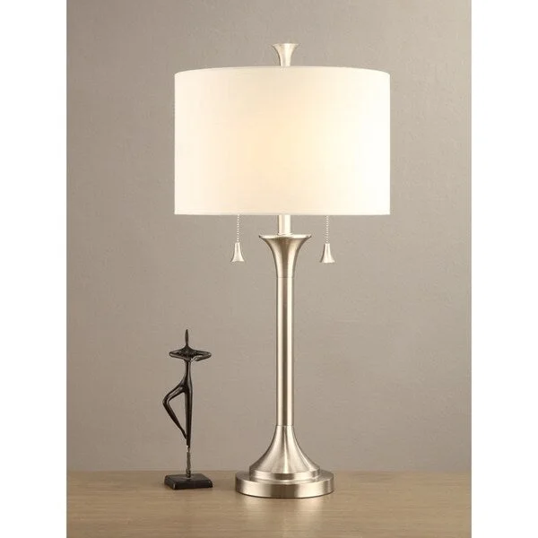 crystal table lamps with dazzling prisms for a glamorous effectcrystal table lamps with dazzling prisms for a glamorous effectDrum Shade Table Lamp With Metal Stand In Silver Set of 2