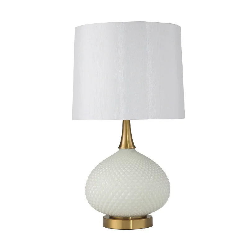 ceramic table lamps with hand painted designs for an artistic touchceramic table lamps with hand painted designs for an artistic touchGlass Table Lamp with Round Base and Carved Diamond Pattern, White
