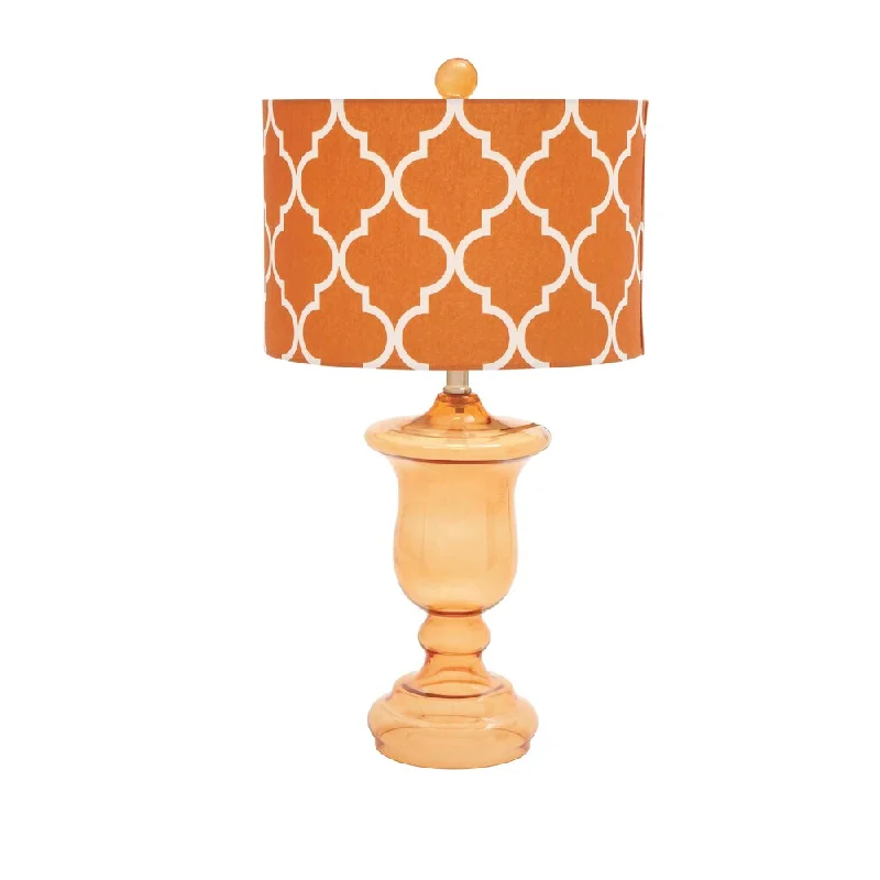 coastal style table lamps with nautical elements for beach housescoastal style table lamps with nautical elements for beach housesGlass Table Lamp with Tan Patterned Shade