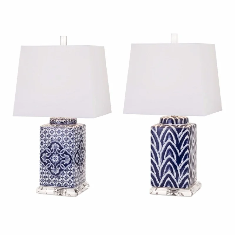 leather table lamps with a distressed texture for a rugged charmleather table lamps with a distressed texture for a rugged charmHand-painted Ceramic Lamp - Ast 2