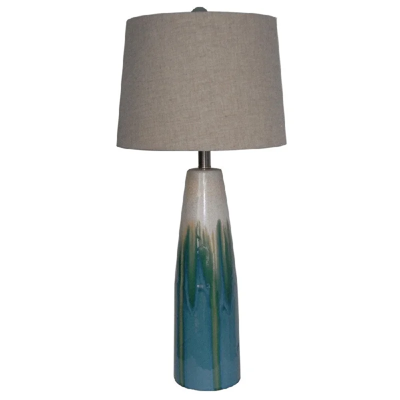 victorian style table lamps with ornate details for traditional homesvictorian style table lamps with ornate details for traditional homesIntegrity 31-inch Cream and Blue Reactive Ceramic Table Lamp