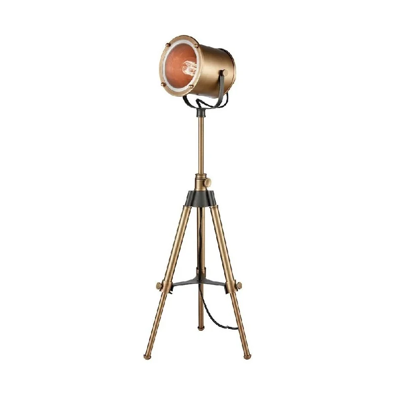 rustic farmhouse table lamps for cozy kitchensrustic farmhouse table lamps for cozy kitchensNewlands Glen - Ethan Tripod Lamp in Aged Brass Aged Brass Finish - Aged Brass