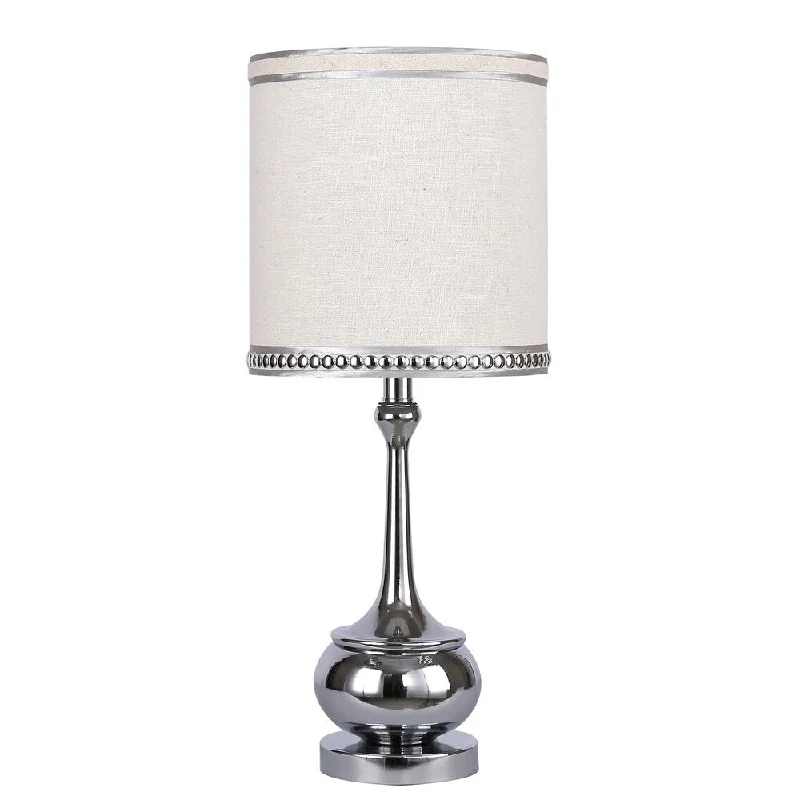 leather table lamps with a distressed texture for a rugged charmleather table lamps with a distressed texture for a rugged charmPorch & Den Willapa Polished Chrome 24-inch Table Lamp with Natural Linen Drum Shade