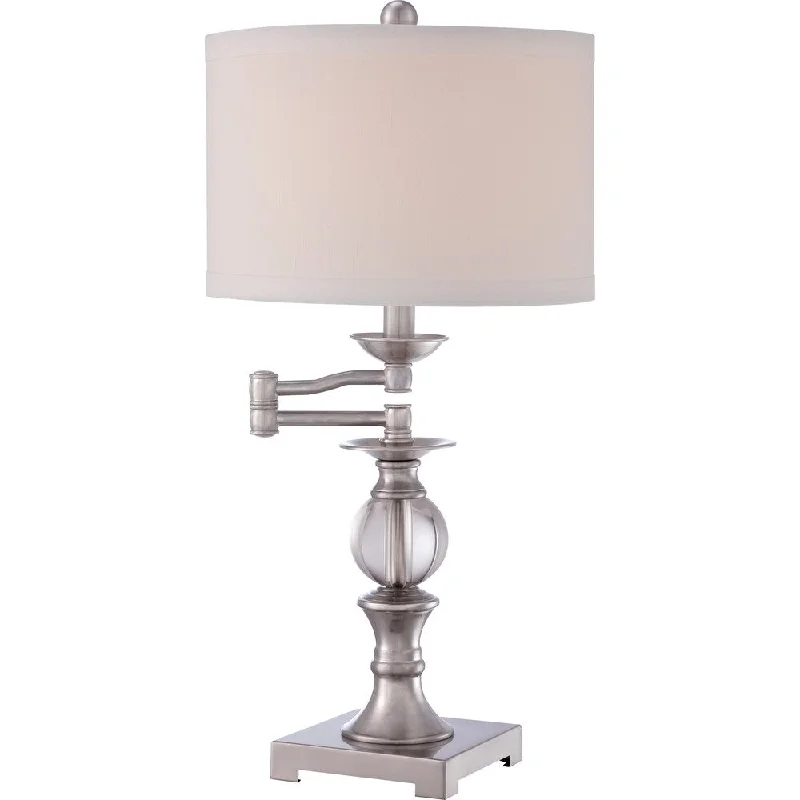 mid century modern table lamps with iconic designs for a stylish studymid century modern table lamps with iconic designs for a stylish studyQuoizel Portable Lamp Buckler Brushed Nickel Finish Table Lamp
