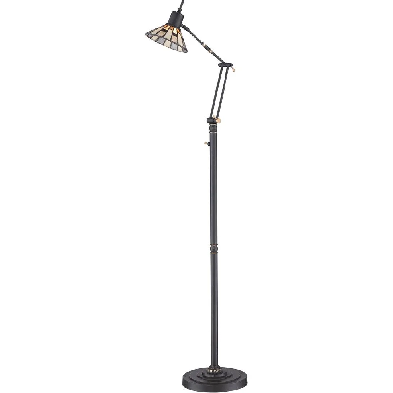 crystal table lamps with dazzling prisms for a glamorous effectcrystal table lamps with dazzling prisms for a glamorous effectQuoizel Tiffany-style Montgomery 1-light Medici Bronze Task Lamp