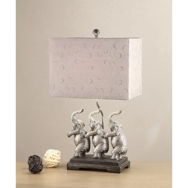art deco table lamps with geometric shapes for a retro touchart deco table lamps with geometric shapes for a retro touchRectangular Shade Table Lamp With Elephants Stand Set of 2, Silver