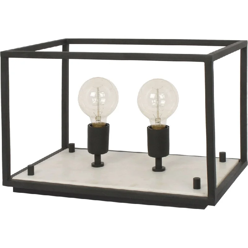 wooden table lamps with natural grain for a warm and organic feelwooden table lamps with natural grain for a warm and organic feelStrick & Bolton Belleroche Iron/ White Marble Table Lamp