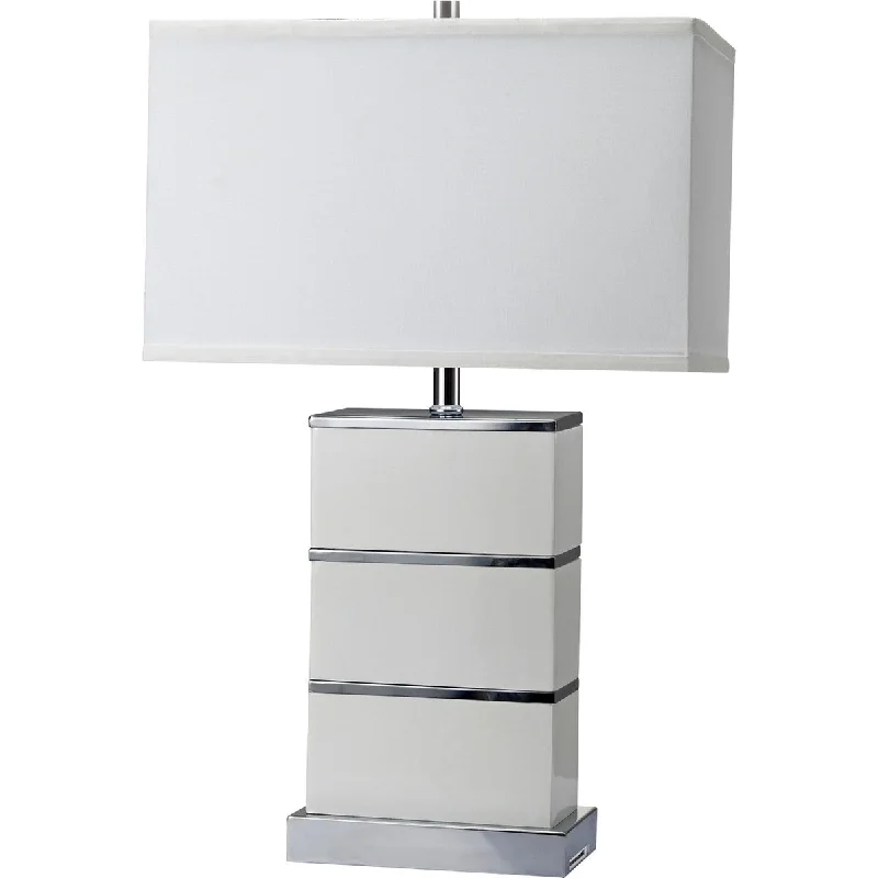 glass table lamps with a frosted surface for soft light diffusionglass table lamps with a frosted surface for soft light diffusionTable Lamp with Stacked Block Design Body and USB Plugin, Silver